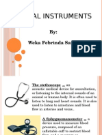Medical Instruments: By: Weka Febrinda Sandi