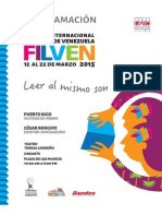 Programacion Filven 2015 | Cenal