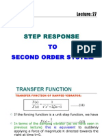 Step Response: TO Second Order System