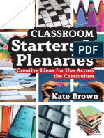 Classroom Starters & Plenaries