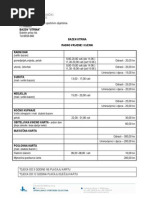 Bazen Utrina - Cjenik i Rv 0106