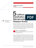 5 Latihan Kreativitas Untuk Menemukan Passion Anda