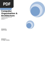 Computer Organization & Architecture: in Partial Fulfillment of The Requirements in Socsci 4