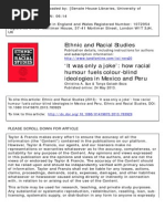 Sue Golash-Boza Racial Humour Peru