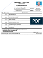 Electrical Engineering (Evening) Student Reg. Slips