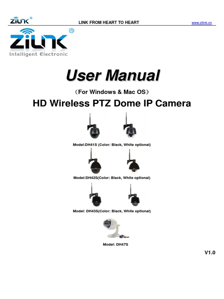 User Manual HD PTZ IP Camera V1.0 Port Networking) Ip Address