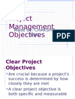 Project Management Objectives: Made by-CHAKSHU Behl