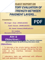 Evaluation of Bond Strength Between Pavement Layers