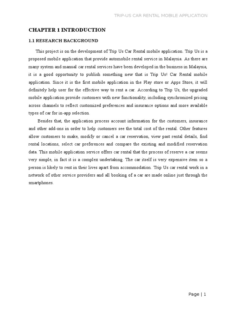 Car Rental Mobile Apps PDF Questionnaire Survey Methodology