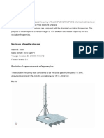 Frequency Analysis of the Antenna Mast-catarg