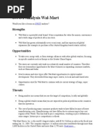 1 AA SWOT Analysis Walmart