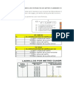 Cantidad de Ladrillo A Usar en Muros y Techos