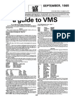 A Guide To VMS: September, 1985