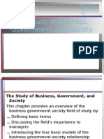 The Study of Business, Government, and Society