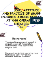 Knowledge, Attitude and Practices ON Needle Injuries Among Nurses at KN