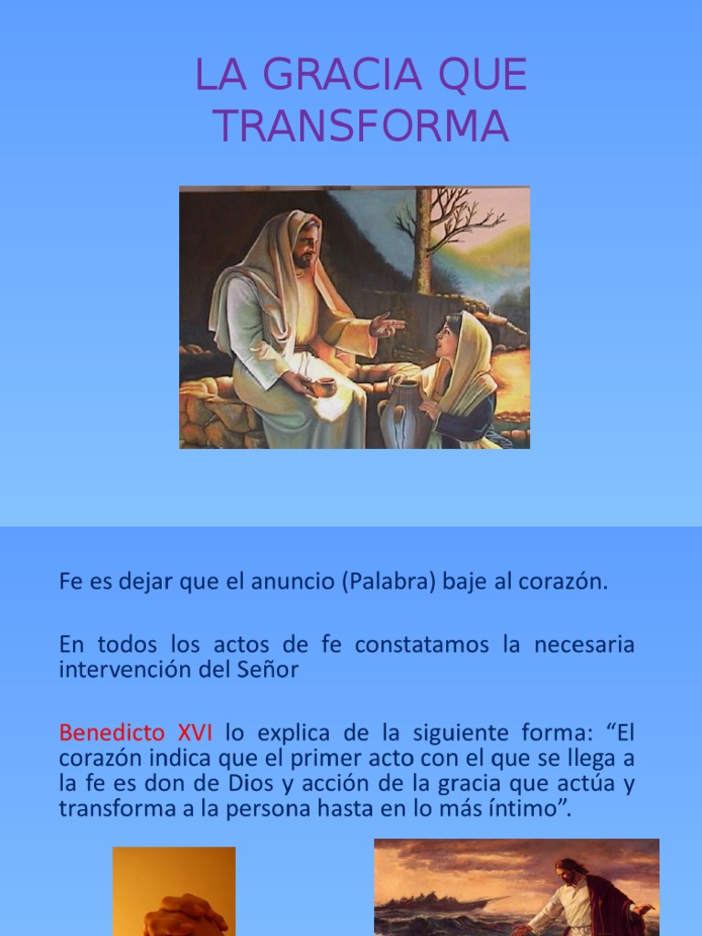 La Gracia y el Acto de Fe en Dios | PDF | Gracia divina | Fe