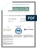 Smiles For Life Certificate