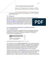 Topic 10. ANOVA Models For Random and Mixed Effects References: ST&DT: Topic 7.5 p.152-153, Topic 9.9 P. 225-227, Topic 15.5 379-384