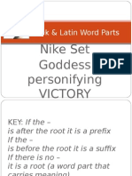 greek & latin word parts nike set