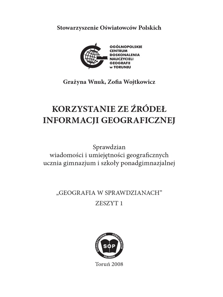 Sprawdzian Z Geografii Klasa 1 Gimnazjum Atmosfera
