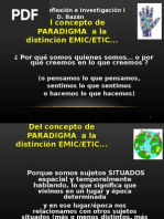 Paradigmas ETIC EMIC 2014
