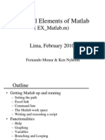 Essential Elements of Matlab