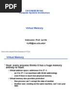 Virtual Memory: CS151B/EE M116C Computer Systems Architecture