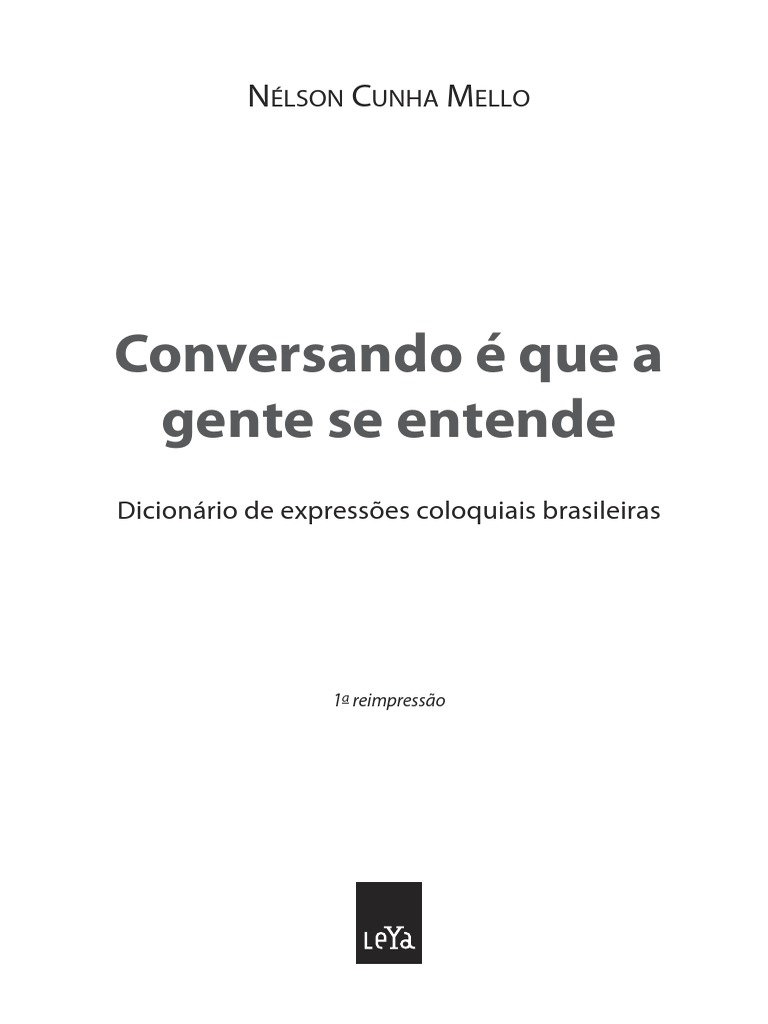 Conversando é Que a Gente Se Entende Resumo | Livros | Palavra