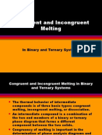 Congruent and Incongruent Melting: in Binary and Ternary Systems