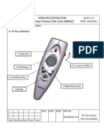 Specification For RF Flex Pointer-FSK (433.92MHZ)