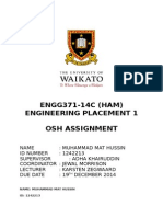 ENGG371-14C (HAM) Engineering Placement 1 Osh Assignment