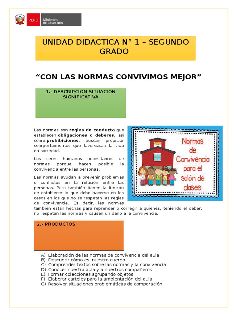 Normas de Convivencia en el Aula | PDF | Escritura | Enseñanza de ...