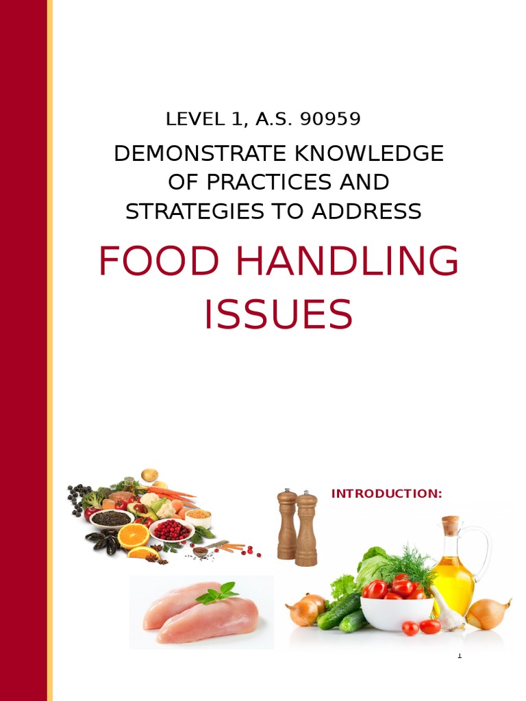 Introduction To Basic Food Safety Booklet PDF Hygiene Refrigerator