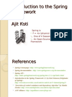 Introduction To The Spring Framework Ajit Koti