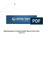 Administration of VERITAS Cluster Server 6.0 For UNIX