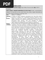 Fichamento 1 - Caso Clinico Cidade de São Paulo