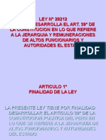 LEY N° 28212 - JERARQUIAS ALTOS FUNCIONCIONARIOS.ppt