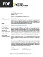 Letter of Support To Senator Ted Cruz Enhancing Educational Opportunities