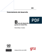 Banca de Desarrollo y Pymes en Costa Rica PDF
