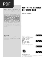WHY CIVIL SERVICE REFORMS FAIL