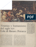01 Tiranias y Humanismo Del Siglo XIV Cola Di Rienzo Petrarca Historia Del Mundo Pijoan Salvat T 7 1970