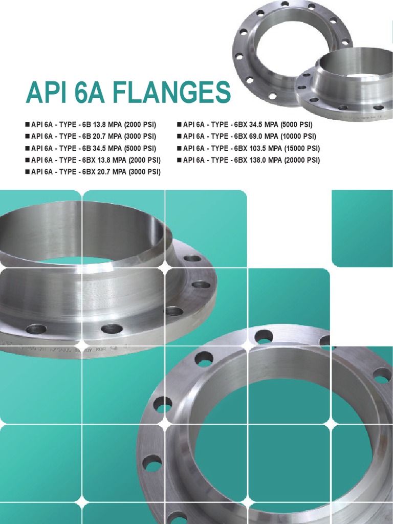 API 6a Flanges | PDF | Processus industriels | Ingénierie mécanique