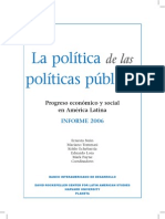 La Politica de Las Politicas Publicas