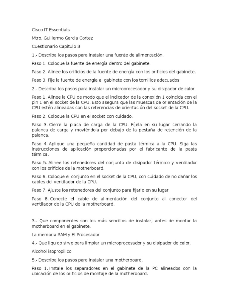 Actividad 3 | PDF | Equipo | Hardware de la computadora