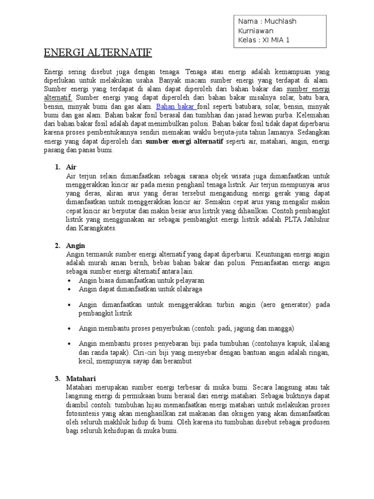 Bahan Bakar Yang Berasal Dari Tumbuhan Disebut - Sebutkan Itu