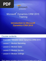 Microsoft® Dynamics CRM 2015