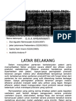 Materi Analisis Efisiensi Usahatani Padi Sawah