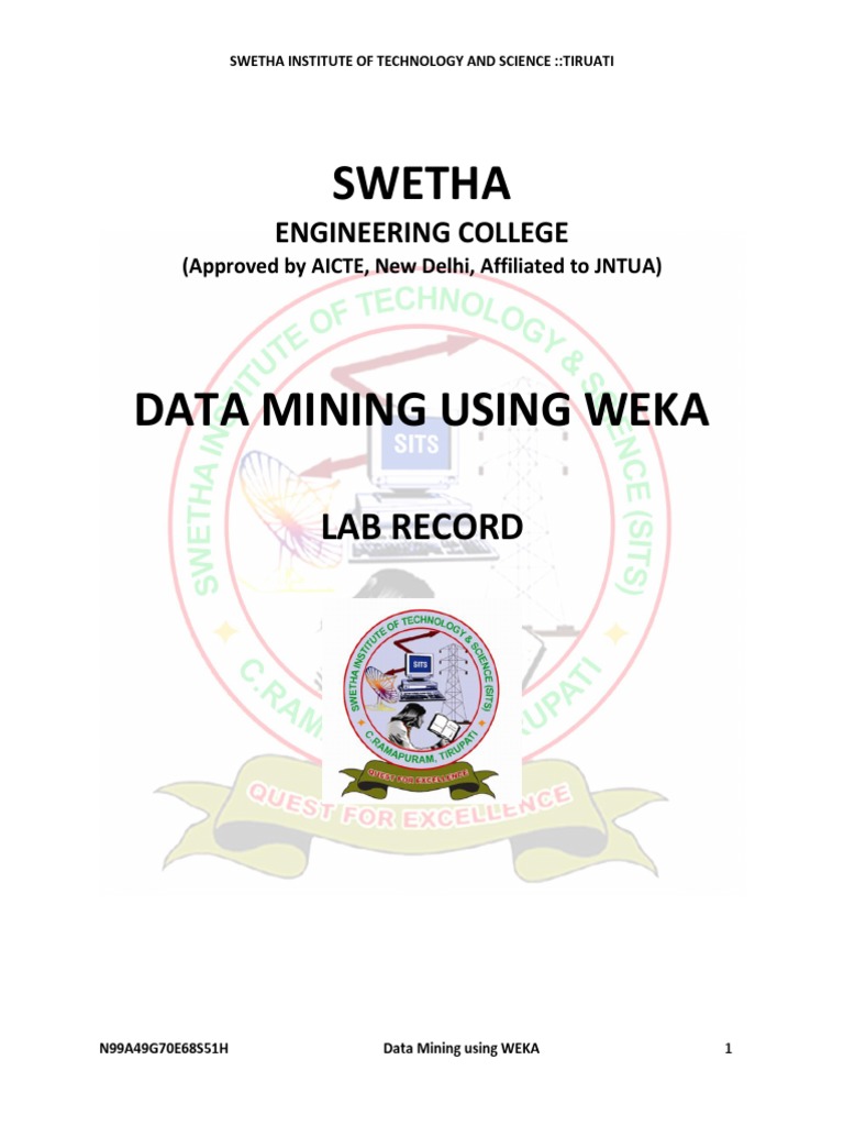 Data Warehousing and Data Mining Lab Manual PDF Cross Validation