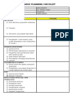 Discharge Planning Checklist