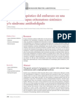 Protocolo Terap Utico Del Embarazo en Una Paciente Con Lupus Eritematoso Sist Mico y o s Ndrome Antifosfol Pido 2013 Medicine Programa de Formaci n M